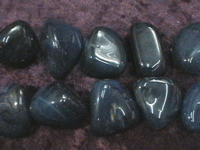 Tumbled Stone - Blue Agate - Click Image to Close